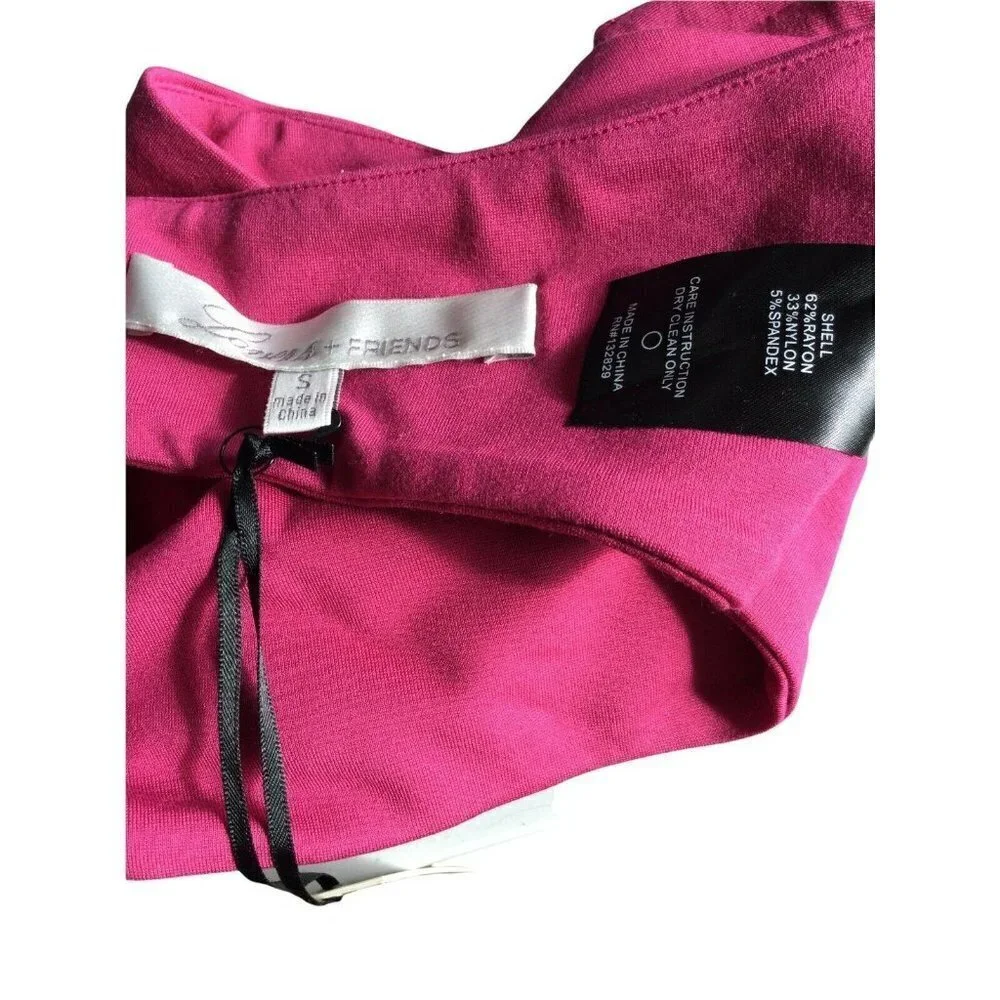 Lovers + Friends Hot Pink Bandeau Strapless Bra Top Womens Size Small NWT - Picture 6 of 8